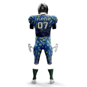 Uniformes de football américain personnalisés de qualité supérieure, respirants, antibactériens, à séchage rapide, ensemble de maillots, taille plus, manches courtes - Product Image 2