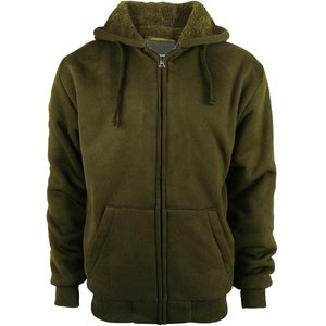 Sudadera con cremallera de gran tamaño de lujo unisex, marca personalizada de peso pesado, impresión Digital bordada, talla grande, apta para invierno - Product Image 3