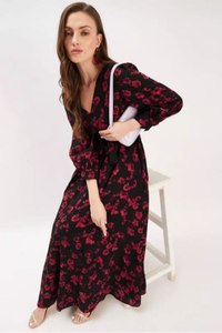 LAUNCHING NEW MODERN PARTY CASUAL REGULAR <b>DRESS</b> GEORGETTE FABRIC LONG SLEEVES <b>REVERSIBLE</b> WESTERN ONE PIECE ALL SEASONS WEDDING - Product Image 5