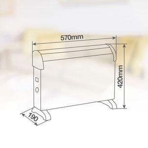 Susuk 2000W Convector Regolabile Standard (Niaros 005100762) - Product Image 5