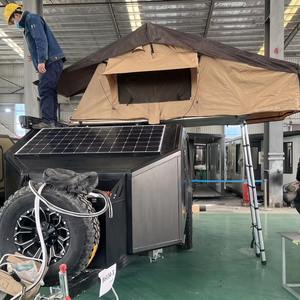 Casa pequeña de lujo sobre ruedas Road Camper Trailers autocaravana caravana Con cocina y área interior para dormir - Product Image 5