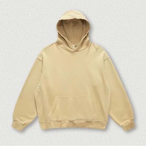 เสื้อมีฮู้ดสำหรับผู้ชายวินเทจผ้าฝ้าย100% ซักลายกรดมีกระเป๋าแบบสวมศีรษะดีไซน์ชั้นนำสไตล์จิงโจ้ - Product Image 6