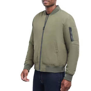 High Street Chaquetas de hombre de Pakistán Venta al por mayor Chaquetas de hombre de diseño Casual Impermeable Chaqueta de bombardero en blanco - Product Image 2