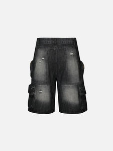 Hot Sell Men Denim <b>Jeans</b> <b>Shorts</b> Mid Length Vintage Washed <b>Shorts</b> Men Denim <b>Shorts</b> - Product Image 6