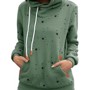 เสื้อฮู้ดพิมพ์ลายสำหรับผู้หญิงเสื้อฮู้ดแขนยาวลำลองมาใหม่ - Product Image 5