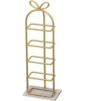 Étagère à chaussures murale de luxe, design minimaliste, double niveau, haute et large, empilable, taille personnalisable, en fer, pour salon