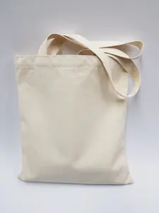 Sac fourre-tout en toile de coton, sacs d'épicerie réutilisables légers en tissu, bricolage, publicité, promotion - Product Image 5