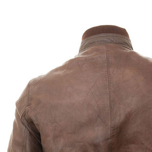 Dernière collection : Blouson en cuir pour homme, design tendance, logo personnalisé, manches longues, col montant, haute qualité, décontracté, imperméable pour l'hiver - Product Image 6
