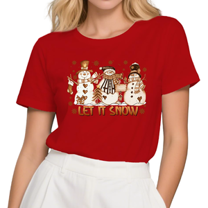 Camiseta cómoda para mujer, camiseta informal regular de alta calidad 100%, Camiseta estampada ajustada de excelente calidad para mujer - Product Image 3