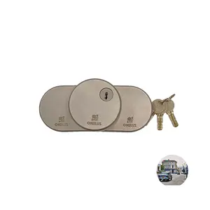 Taiwan RV SafeLock Pro Serrure de porte en acier et aluminium Mécanisme de sécurité fiable avec clé de déverrouillage pour porte en verre - Product Image 1