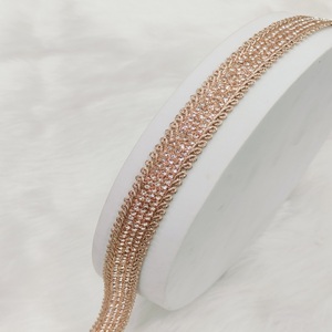 Premium Jharkhand fait à la main écologique tissé Net tissu dentelle bordure conception personnalisée élégant Saree mariée Lehenga garnitures étincelant - Product Image 5