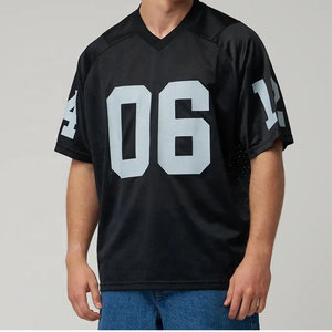 Maillots de football américain personnalisés de haute qualité, sublimation, manches courtes, été, durables, respirants, vêtements de sport - Product Image 4