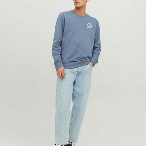 เสื้อสเวตเชิ้ตผู้ชายคอวีทรงปกติบุขนด้านในสำหรับฤดูหนาว ผ้าฟลีซ ระบายอากาศได้ดี โพลีเอสเตอร์/คอตตอน 480 กรัม - Product Image 3