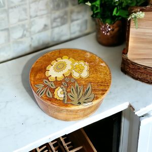 Hogar Hotel utensilios de cocina restaurante vajilla Chapati servir olla caliente decorativa personalizar tamaño madera olla caliente - Product Image 2