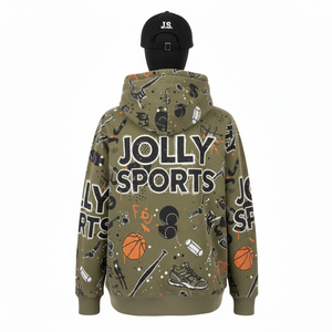 Sweat à capuche pour femme en coton premium et polaire polyester 320 GSM, vert olive, imprimé intégral, logo personnalisé, basiques pour femmes - Product Image 2