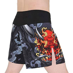 Venta al por mayor OEM servicio Karate artes marciales desgaste de alta calidad por encargo MMA pantalones cortos para los hombres nueva llegada Color sólido adulto - Product Image 3