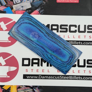 Caribbean Wave Dollar <b>Sheet</b> Knife Scales Stunning Blue Turquoise <b>Laminated</b> Resin Wood Handle Blanks Pair for Custom Knife making - Product Image 4