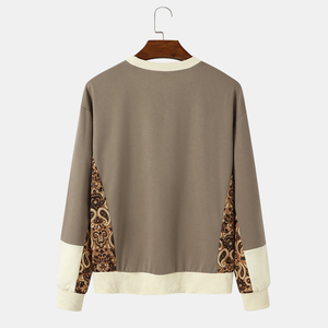 Sudaderas transpirables de alta calidad con logotipo bordado personalizado 100% algodón cuello redondo Pull Over sudaderas de gran tamaño - Product Image 2