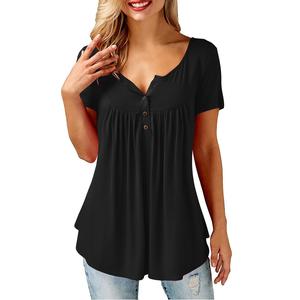 Ropa Deportiva para Mujer, Camisetas de Manga Corta de Secado Rápido con Cuello Redondo, Nueva Moda, Camiseta de Color Sólido para Mujer - Product Image 6