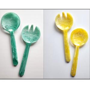 Directamente India mejor calidad resina hecha a mano tenedor cuchara utensilios de madera altamente pulido cocina servir logotipo personalizado Home Hotel - Product Image 1