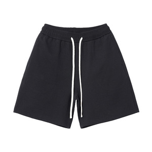 Nouveau Style Double brin Spandex/Polyester boucle Shorts Double couche bordure solide respirant séchage rapide genou longueur décontracté - Product Image 5