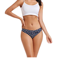 Tangas sin Costuras de Talle Bajo para Mujer, Ropa Interior Invisible con Tejido Transpirable de Algodón y Spandex que Absorbe la Humedad