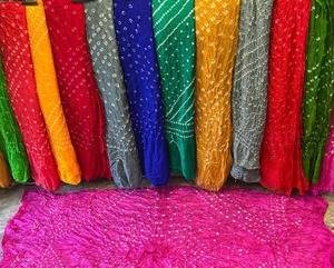 <span class=keywords><strong>Bandhani</strong></span> Bandhej Dupatta ethnique indien pakistanais écharpe châles vêtements pour femmes en gros vêtements de fête vêtements cadeau de faveur de mariage - Product Image 3