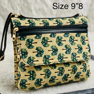 Vente en gros de sacs à main de luxe sacs à main en cuir imprimés de modèles africains traditionnels kitenge sacs à bandoulière en PU sacs à main pour femmes - Product Image 2