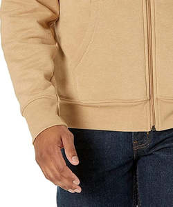 Sweat à capuche uni personnalisé 100% coton pour l'hiver 410 grammes marron uni taille courte Vente en gros Fabricant d'usine - Product Image 5