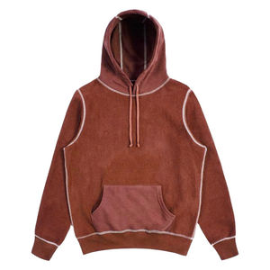 Sweat à capuche zippé épais pour homme – Tissu confortable, couleur unie, haute qualité, hiver, prix bas, personnalisable - Product Image 6
