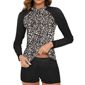 ชุดว่ายน้ำผู้หญิงแบบแห้งเร็ว ผลิตจากผ้าสแปนเด็กซ์/โพลีเอสเตอร์ น้ำหนักเบา พิมพ์ลายด้วยเทคนิคการถ่ายเทความร้อน  จำหน่ายโดยตรงจากโรงงาน ปี 2026 - Product Image 2