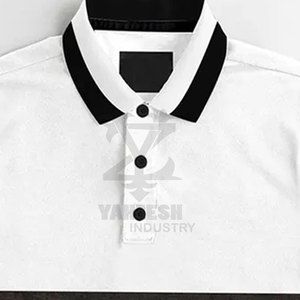 2023 Men's High Quality 100% Cotton for Polo T-Shirt Customized Printing Fit Short Sleeves Solid Pattern Knitted Your Brand <b>Logo</b> - Product Image 3