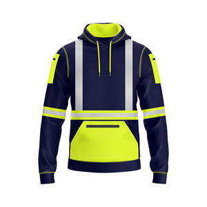 Sudaderas con capucha de alta visibilidad de suministro de fábrica Color personalizado Frente de alta visibilidad Ropa de trabajo de construcción Precio barato sudaderas con capucha personalizadas - Product Image 1