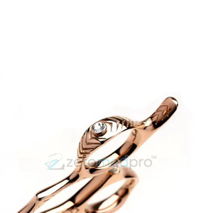 Ciseaux de barbier incurvés ergonomiques pour le coiffage, ciseaux de barbier incurvés en acier inoxydable, ciseaux de coiffure - Product Image 3