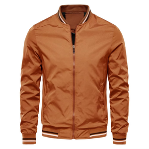 Chaqueta a prueba de viento personalizada para hombre, acolchado de poliéster bombardero de Otoño de seda, cremallera completa, Camuflaje, Primavera - Product Image 5
