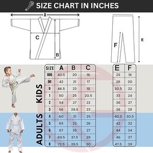 ชุดคาราเต้น้ำหนักเบาพร้อมเข็มขัดสีขาว - Product Image 4