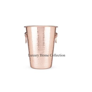 Enfriador y cubo de hielo con acabado antiguo de latón, Juego de 2 cubos de forma grande y bañeras de bebidas, Bar y pubs, accesorios para fiestas - Product Image 4