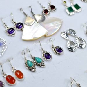 ต่างหูพลอยผสมคุณภาพสูงจำนวนมากเครื่องประดับวินเทจต่างหูแบบห้อยดีไซน์เนอร์ต่างหูจำนวนมากขายส่งจำนวนมากสำหรับผู้หญิง - Product Image 1