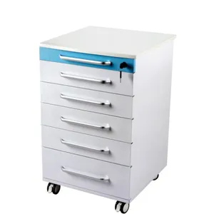 Gabinete dental de los muebles de la clínica dental del precio barato del distribuidor de la con cinco cajones