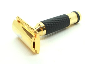 Cepillo de pelo sintético negro premium para barbería, rasuradora recta para afeitar hecha de acero inoxidable de la mejor calidad. - Product Image 2