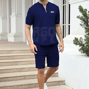 Ensemble T-shirt et short de course décontracté pour homme, personnalisable, respirant, séchage rapide, couleurs sur mesure - Product Image 5