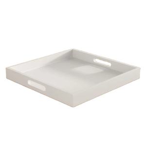 Bandeja de servicio de alimentos hecha a mano, diseño Popular, para servir té, color blanco - Product Image 1