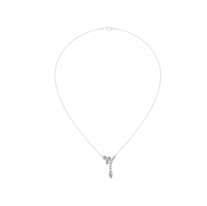 Luxurious 950 Platinum Moissanite IGI Certified Curved Cluster Pendant Necklace Elegant Fine Jewelry High Quality Design Gift - Product Image 3