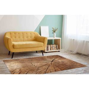 Tapis à motif de souches d'arbres : Tapis d'appoint moderne pour salon, tapis fin non tissé - Product Image 4