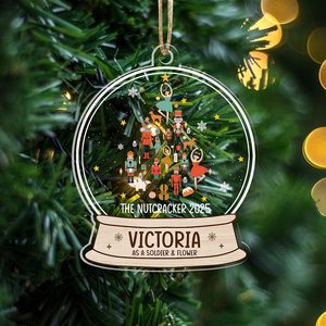 Adorno Navideño Personalizado de Cascanueces, Recuerdo de Madera Personalizado, Decoración para Árbol de Navidad, Regalo de Navidad - Product Image 3