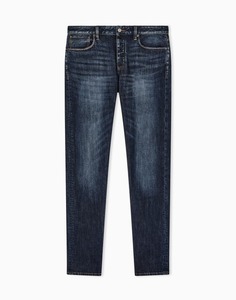 Pantalones Largos de Mezclilla para Hombre, Corte Ajustado - Product Image 1