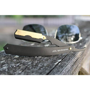 Rasoir à lame droite de haute qualité pour barbier, avec manche ergonomique et lame en acier inoxydable durable, facile à remplacer. - Product Image 5