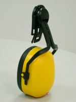 Protège-oreilles de sécurité anti-bruit CE EN352-3, norme ANSI S3.19, en ABS jaune/rouge, SNR23dB NRR30dB