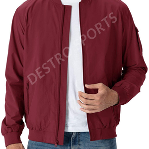Blouson aviateur d'extérieur à bas prix grande taille avec logo personnalisé blouson aviateur respirant à manches longues et fermeture éclair - Product Image 4