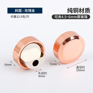 Zinc Alloy <b>Mirror</b> Clamp Fixed Holder Clip Wall Fixing Snap Buckle Modern Strong Durable Bathroom <b>Mirror</b> Hardware Accessories - Product Image 5